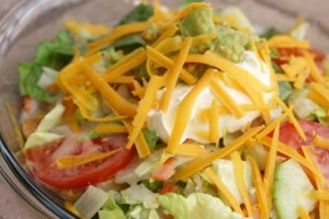 Mexican Salad Recipe a one of a kind tostada